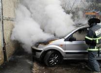 Легковая иномарка сгорела на Бору в Нижегородской области 