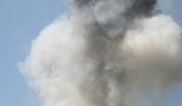 Утечка газа привела к пожару в бытовке на трассе М-12 в Нижегородской области 