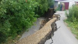 Оползень произошел в Подновье в Нижнем Новгороде из-за ливня 