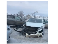 Более 5 машин столкнулись у Борского моста в Нижнем Новгороде 