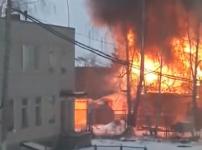 Частный дом горит в Павлове 22 ноября 