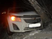 Автомобиль вылетел в кювет и врезался в дерево в Нижнем Новгороде 