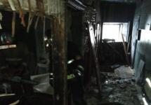 Появились фотографии с места пожара на Пискунова в Нижнем Новгороде 