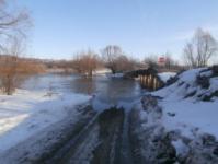 Автомобильный мост через Пьяну затопило в Гагинском районе 