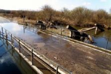Низководный мост через Кудьму затопило в Кстовском районе 10 апреля   