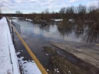 Низководный автомобильный мост затопило в Кстовском районе 