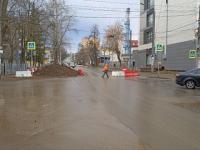 Полосу на Тимирязева в Нижнем Новгороде перекрыли из-за замены путей 