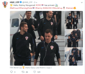 Сборная Хорватии по футболу прибыла в Нижний Новгород 