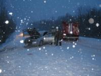 Два автомобиля вылетели в кювет вечером 21 января в Нижегородской области 