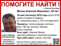 38-летний Алексей Мосин пропал в Нижнем Новгороде 