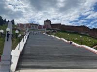 Возмутивший нижегородцев строительный мусор убрали с Чкаловской лестницы 
