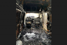 Микроавтобус загорелся на Барминской в Нижнем Новгороде 