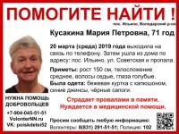 Сбор на поиск Марии Кусакиной объявлен в Нижегородской области 