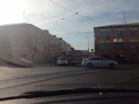Огромная пробка образовалась из-за ДТП на улице Советской 