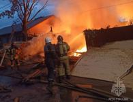 Пожар на площади 450 кв.м ликвидирован в частном секторе в Нижнем Новгороде 