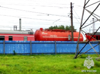 Пожарный поезд отправили к месту пожара на нижегородском химпредприятии 