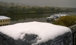 Первый снег выпал в Нижнем Новгороде утром 19 октября 