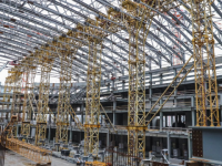 Монтаж металлоконструкций Ледового дворца в Нижнем Новгороде завершен на 80% 