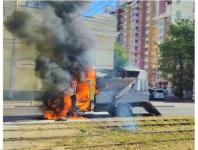 Груженая мясом ГАЗель загорелась в Канавинском районе 16 июля 