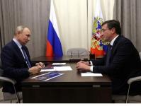Путин провёл рабочую встречу с нижегородским губернатором Никитиным 
