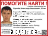 Пропавший в Нижегородской области Александр Карасев найден 