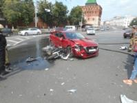 Серьезное ДТП с участием мотоцикла случилось в центре Нижнего Новгорода 