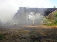 Ангар с сеном сгорел в Кстовском районе 