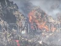 Мусор продолжают свозить на горящий полигон в Сергачском районе 