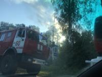 Горевший садовый домик потушили пожарные в Кстовском районе 10 июня 