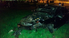 Автомобиль протаранил памятник Горькому в Нижнем Новгороде 