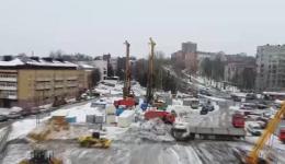 Заливку свай для котлована нижегородского метро начали на площади Сенной 