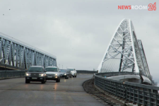 Огромная пробка собралась у Борского моста из-за смертельного ДТП 