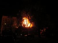 Дом сгорел в поселке Ляхово Нижнего Новгорода 