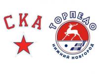 Нижегородское "Торпедо" проигрывает СКА после первого периода 2:3 