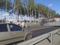 На трассу М7 в Вязниках рухнул пешеходный мост: нижегородцы застряли в пробке 