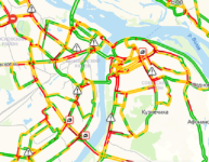 Девятибалльные пробки зафиксированы в Нижнем Новгороде вечером 14 января   