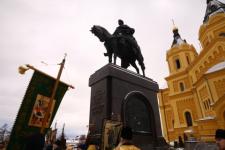 В Нижнем Новгороде освящен памятник Александру Невскому на Стрелке 