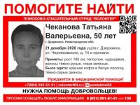 50-летняя Татьяна Чеканова пропала в Нижегородской области 