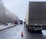 Массовое ДТП произошло на М-7 в Лысковском районе из-за отлетевшего колеса фуры 