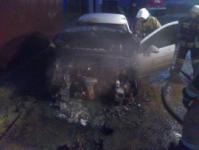 Автомобиль сгорел в Приокском районе в ночь на 13 мая 
