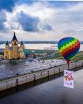 Воздухоплаватели  поздравили нижегородцев с Днем Победы 