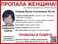 66-летняя Ирина Свирид пропала в Нижегородской области 