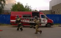 Административное здание завода ВСК сгорело в Арзамасе 