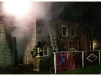 Дом многодетной семьи сгорел в Спасском районе 