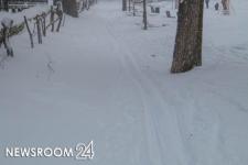 Лыжники и пешеходы конфликтуют из-за трассы на Щелоковском хуторе 