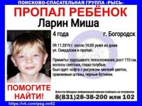 4-летнего Мишу Ларина ищут в Богородске 