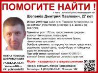 27-летний Дмитрий Шепелев пропал в Нижегородской области 