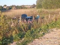 Мужчина погиб, двое детей пострадали в ДТП с опрокинувшимся авто в Шахунье 