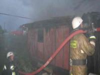Баня горела в Нижегородской области вечером 19 августа 