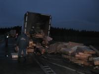 Фургон горел в Нижегородской области 